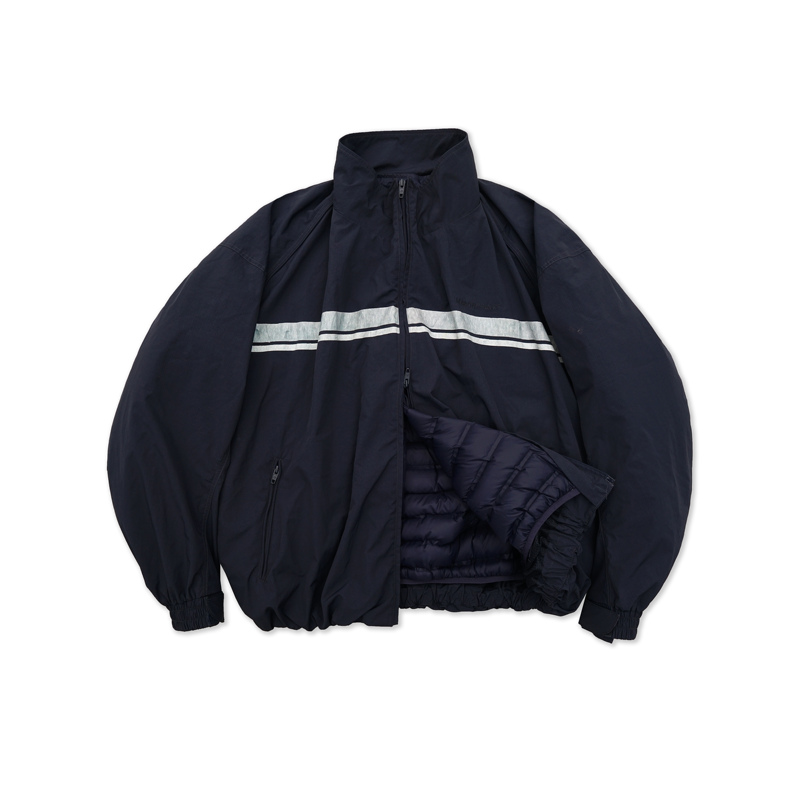 Masonprince·Layered Striped down Combination, Breathable and Temperature-Locking Bread-Shaped Jacket