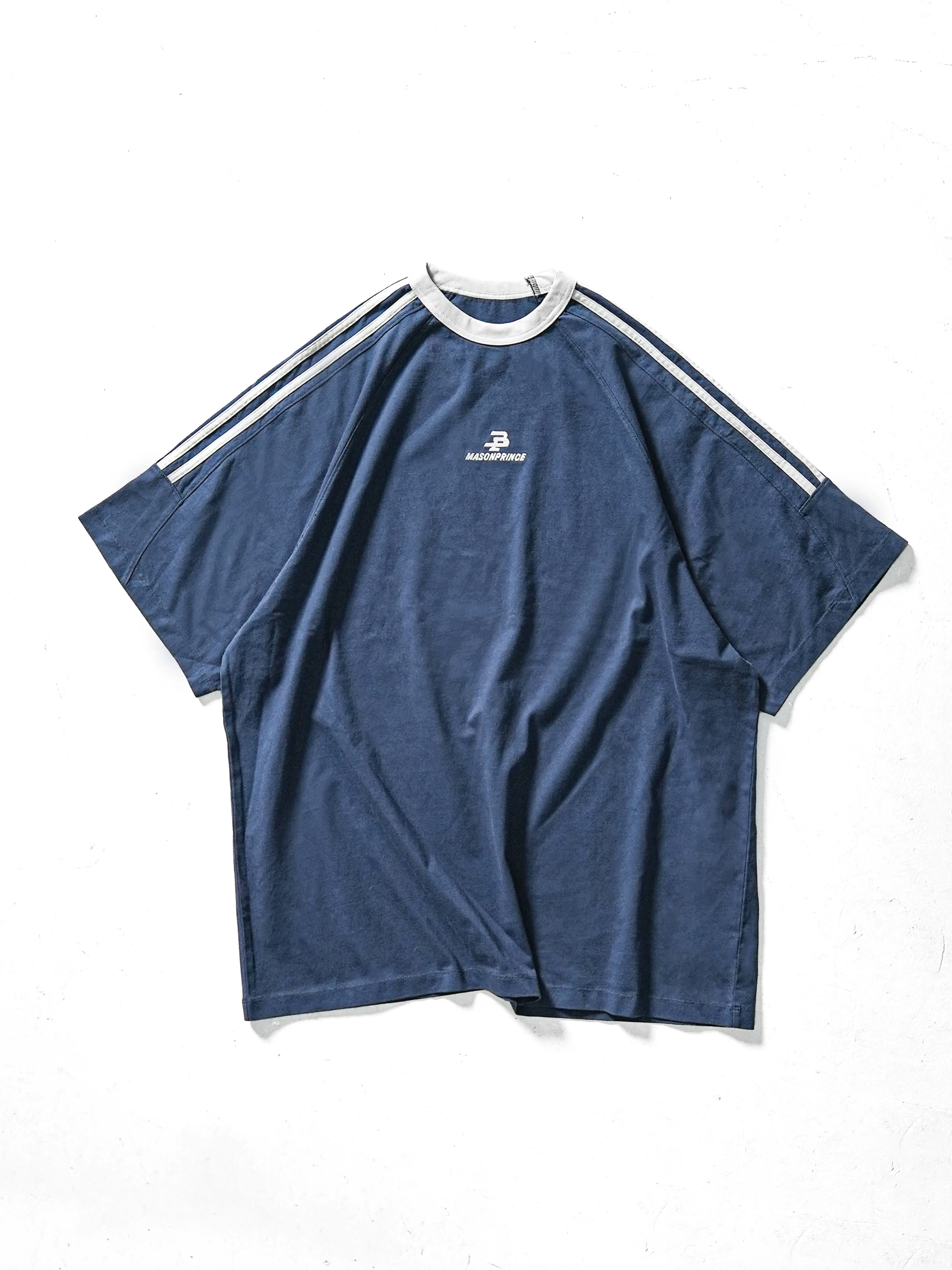 Retro футболка MASONPRINCE с коротким рукавом, 90 год, стиль, свободный крой, крой