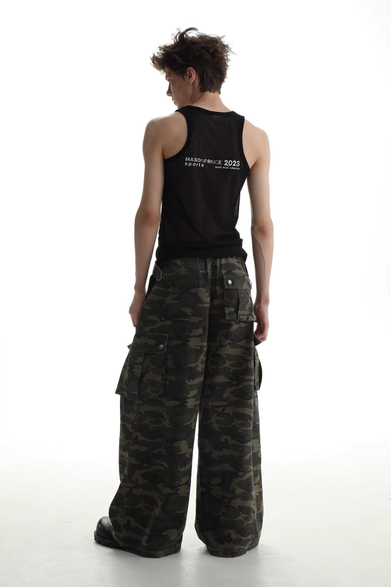 Masonprince summer american streetwear: relaxed fit straight-leg 