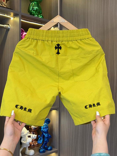 Мужские летние тонкие сетчатые повседневные шорты из ледяного шелка, быстросохнущие, прямые, до колена, модные, дышащие, пляжные шорты