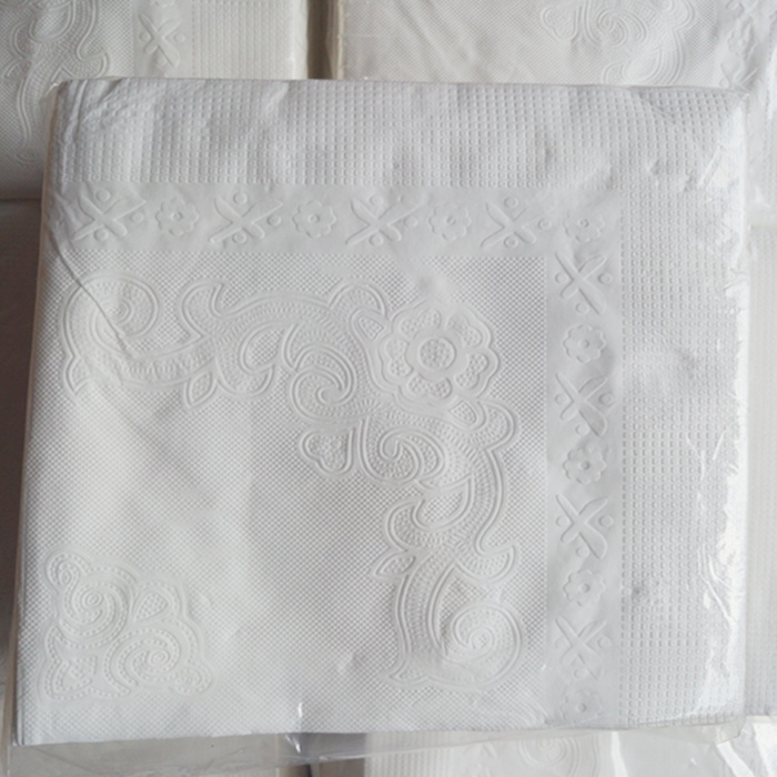 Thickened Steak Napkins 40*40cm, Extra-Large Restaurant Napkins, 48 Sheets, Hotel Double-Layer Square Napkins, Printed Tissue Paper