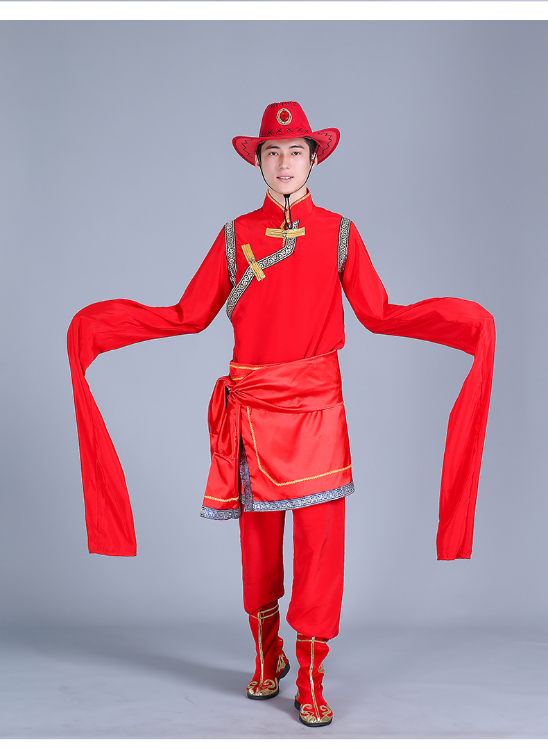 Tây tạng quần áo nam dành cho người lớn Tây Tạng gown thiểu số Phong Thủy tay áo khiêu vũ Tashidler performance hiện costume