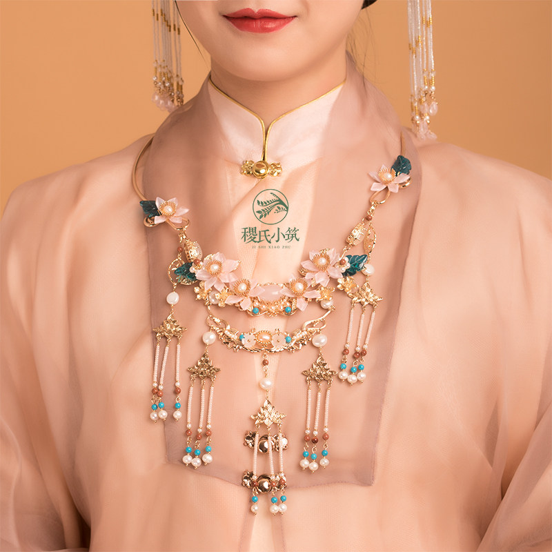 Khn Xiao Xiao Xiao Spot Original Ancient Retro - Palace necklace jewelry Han clothing