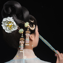 Jis Xiaozhu Jia Jiuzhi Hanfu Hairpin Hairwear Headwear Hair Crown Womens Ancient Wind Tassel Hairpin