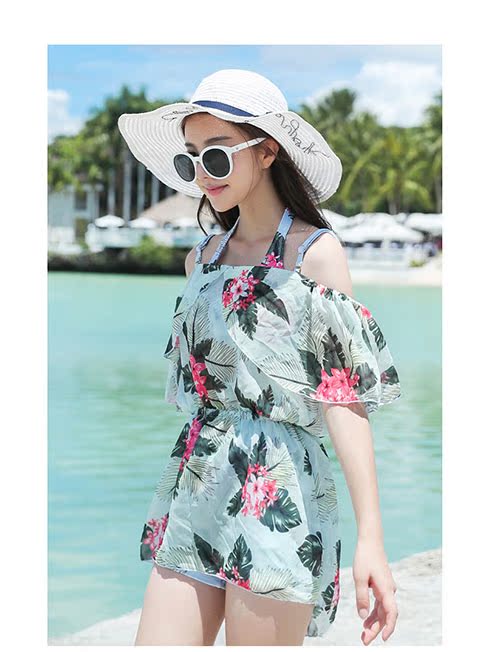 Áo tắm nữ chia váy kiểu cỡ lớn mm mm bikini áo ba lỗ gợi cảm khay thép kích cỡ ngực áo tắm - Bikinis đồ bơi đẹp cho nữ
