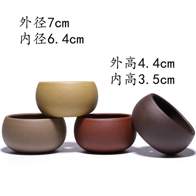 Yixing Boutique Purple Sand Flower Basin Specials Small Pot Basin Circle Bonsai Basin 菖 Puhuasu free shipping