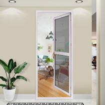 Zhimei new aluminum alloy diamond mesh window door anti-mosquito anti-rat ventilation anti-cat automatic closing door with lock custom door