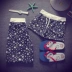 2017 hè mới Hàn Quốc dễ thương phim hoạt hình cotton bãi biển quần short nóng nhà quần short nam và nữ quần short Quần short