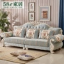 Châu Âu sofa inline Bốn-bit ba-bit vải di động và rửa được đơn giản Châu Âu nội thất căn hộ nhỏ phòng khách, khắc gỗ - Ghế sô pha ghế sofa đơn nhỏ