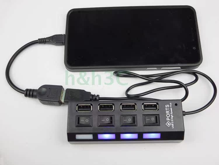 Nguồn điện 10 với máy tính xách tay vận chuyển USB HUB USB hub USB 1 phút nở 4 - USB Aaccessories đèn led usb siêu sáng