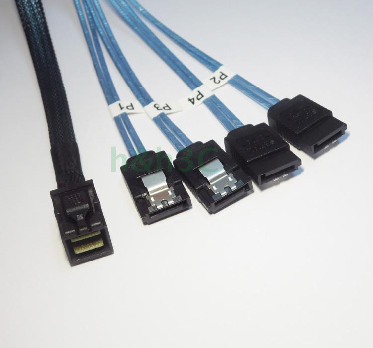 New MINI SAS SFF 8643 to 4SATA array to pick up hard disc server 1 Drag 4 data lines 1 m