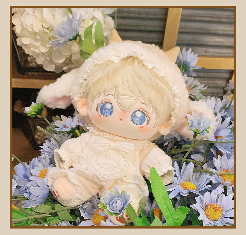 棉花娃娃/毛绒玩具娃衣 可奈造物小羊睡衣10/20cm棉花娃娃衣服爬爬服可爱连身裤玩具