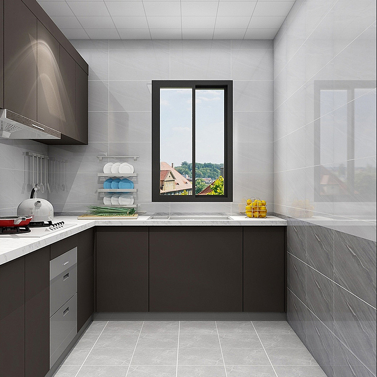 Nordic gray tile 300 x 600 kitchen wall tile floor tile toilet glazed brick impotence floor tile wear anti-slip