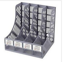 Four-in-one data rack four-File magazine rack document rack thin material file basket file tray three-grid bookshelf
