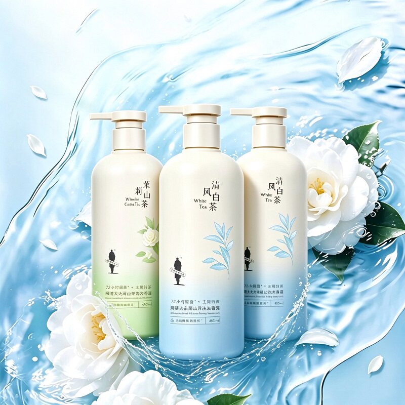 阿道夫茉莉去屑白茶控油洗发水茶韵氨基酸蓬松洗发露持久留香cps1