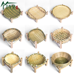 Snack round Props Restaurant Bamboo Basket
