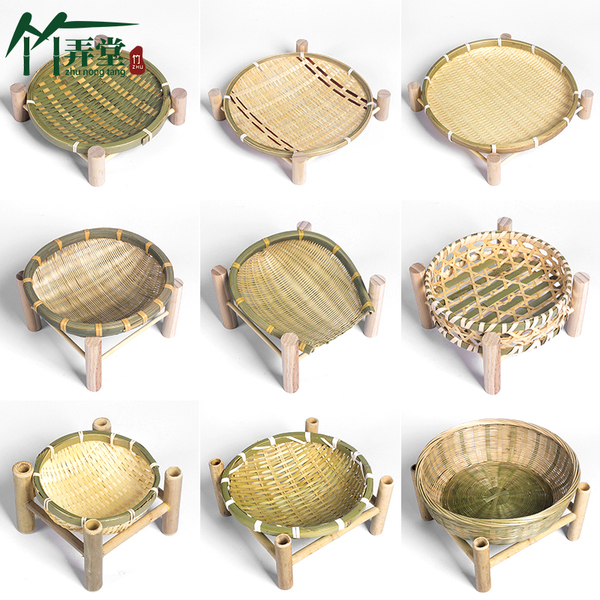 Snack round Props Restaurant Bamboo Basket