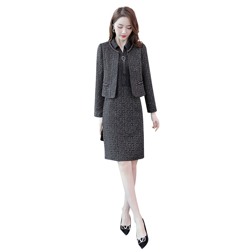 Пуховик, комплект, модная длинная рубашка, юбка, 2020, для подростков, slim fit