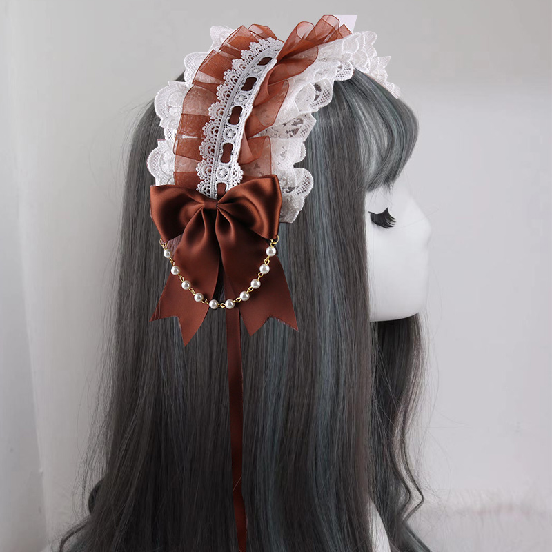 Coffeesolar system Lolita the soft girl Headwear Hair band Lo Niang Sweet daily Hairpin KC Versatile Lolita Accessories Small things Adorable