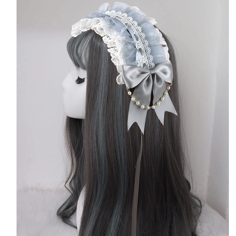 Greysolar system Lolita the soft girl Headwear Hair band Lo Niang Sweet daily Hairpin KC Versatile Lolita Accessories Small things Adorable