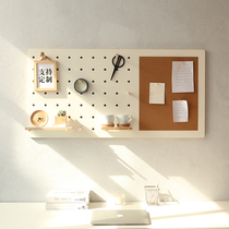 Cave board custom hanging cork board Photo Wall wooden message board Nordic INS storage wall shelf