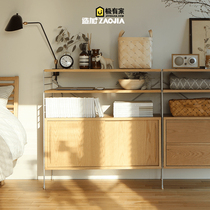 Wrought iron combination cabinet bookshelf shelf household multifunctional storage rack cloak rack floor partition display rack