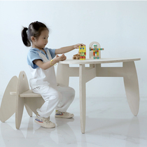 Creative children learn small table wooden baby table and chairs game table handtable toy table and chairs kindergarten desk