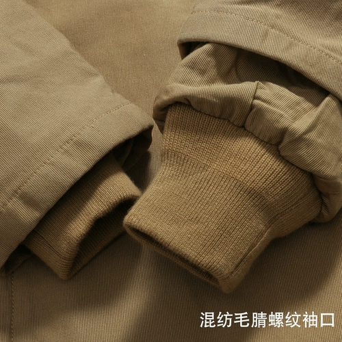 Зимний ретро танк, военно-морской пуховик, утепленная толстовка с капюшоном, бархатная куртка