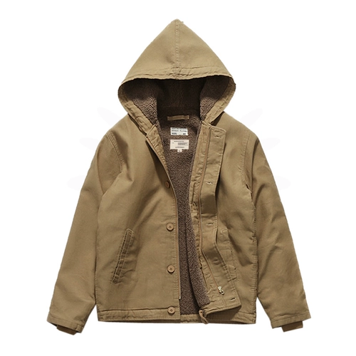 Зимний ретро танк, военно-морской пуховик, утепленная толстовка с капюшоном, бархатная куртка