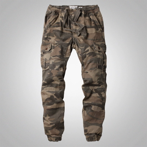 Камуфляжные спортивные дорожные штаны, свободный крой