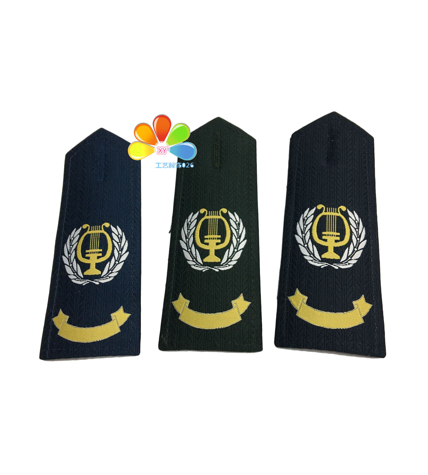 Band Epaulette Cultural and Industrial Regiment Snare drum team Epaulette Flag epaulette Flag bearer Honor guard performance uniform logo