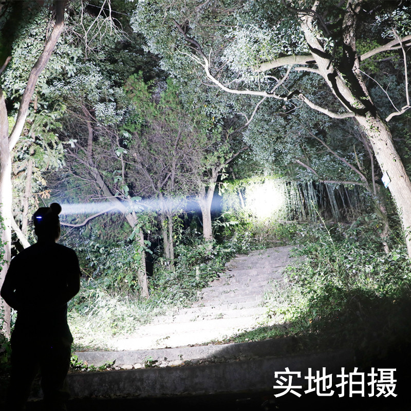 Hanguang headlight, strong light charging, super bright, long battery life, head-mounted flashlight, outdoor long-range high-power hernia