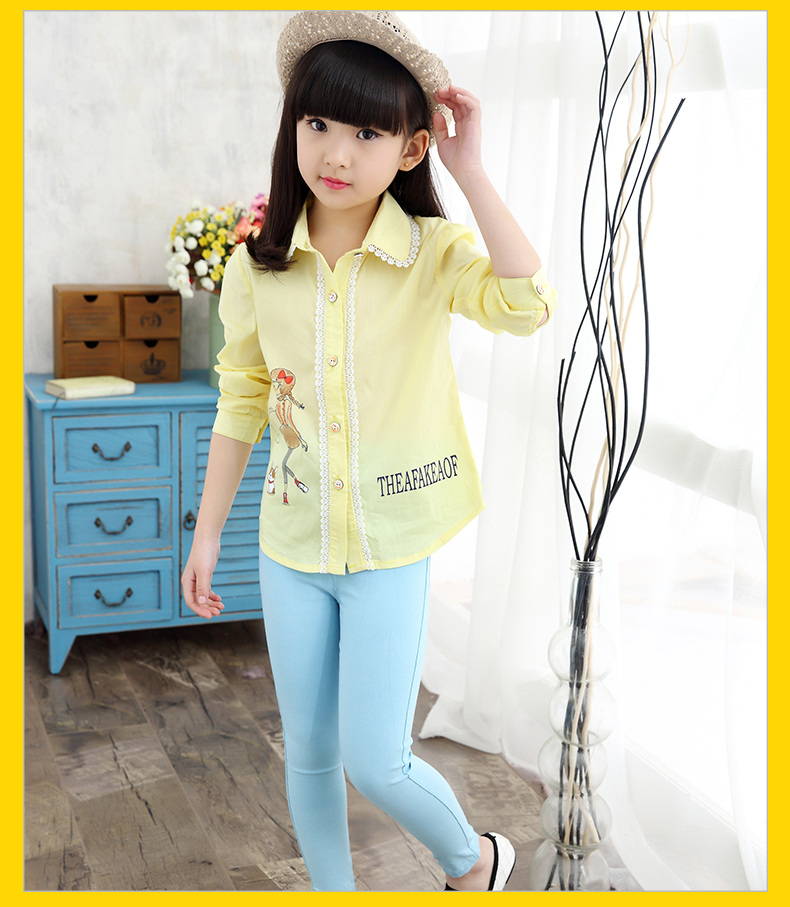 Chemise fille à manche longue - Ref 2086066 Image 22