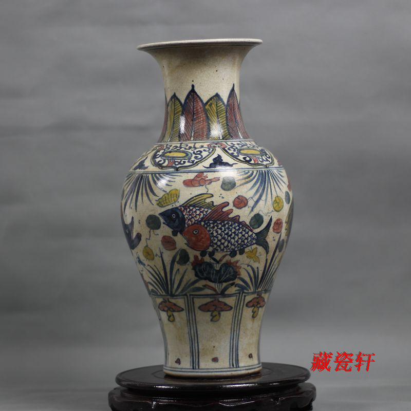 明清遗珍：景德镇仿古青花鱼草纹罐的前世今生