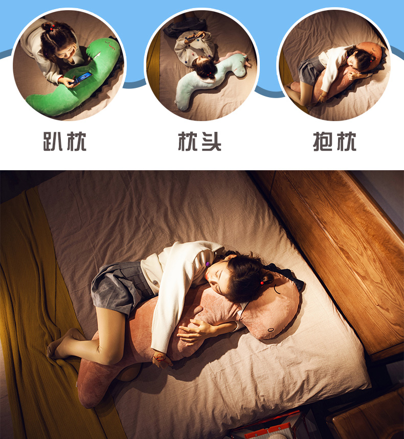 Flamingo cô gái ngủ với gối trái tim bạn gối dài rửa gối nữ hoàng bạn trai giường gối ngủ - Trở lại đệm / Bolsters gối chăn 2 in 1 cho xe hơi
