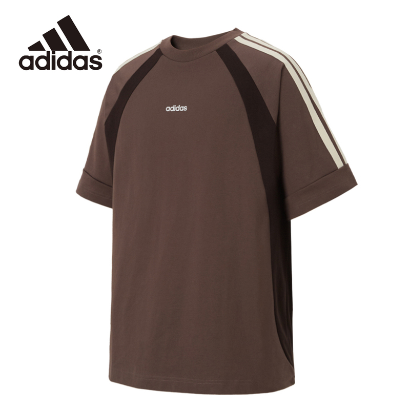 Adidas Adidas Men's 2026 New Summer Sports Short-Sleeved T-Shirt Spliced Half-Sleeved T-Shirt Kb8503