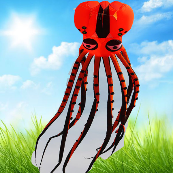 2020 new horse old four soft octopus kite 10 18 28 m octopus squid super giant wind resistance
