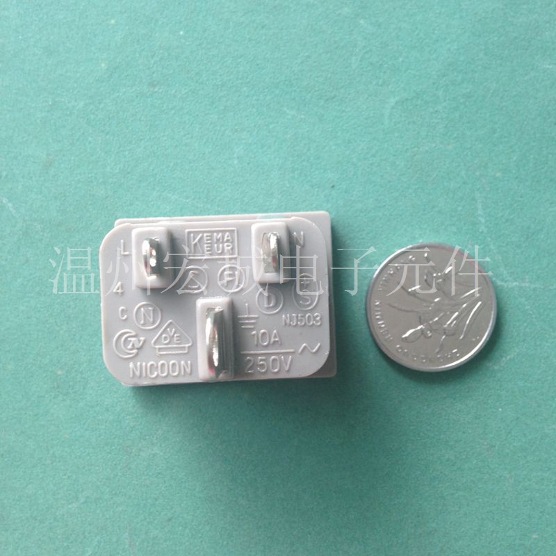 Power AC socket KEMA-KEUR AC 220V15A pint-type cassette holder NC176 host shell panel, etc.