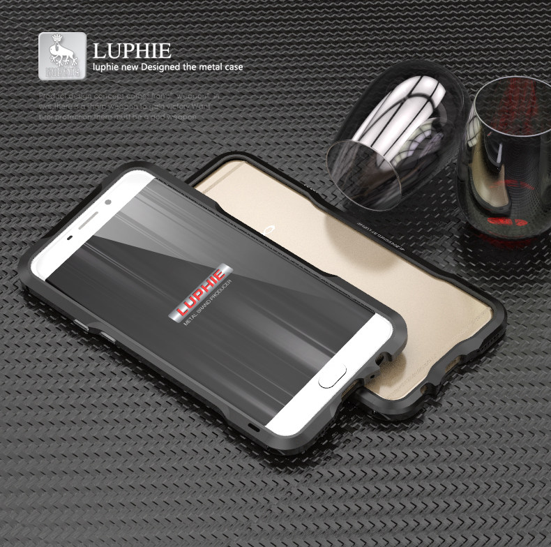 Luphie Incisive Sword Slim Light Aluminum Bumper Metal Shell Case for OPPO R9