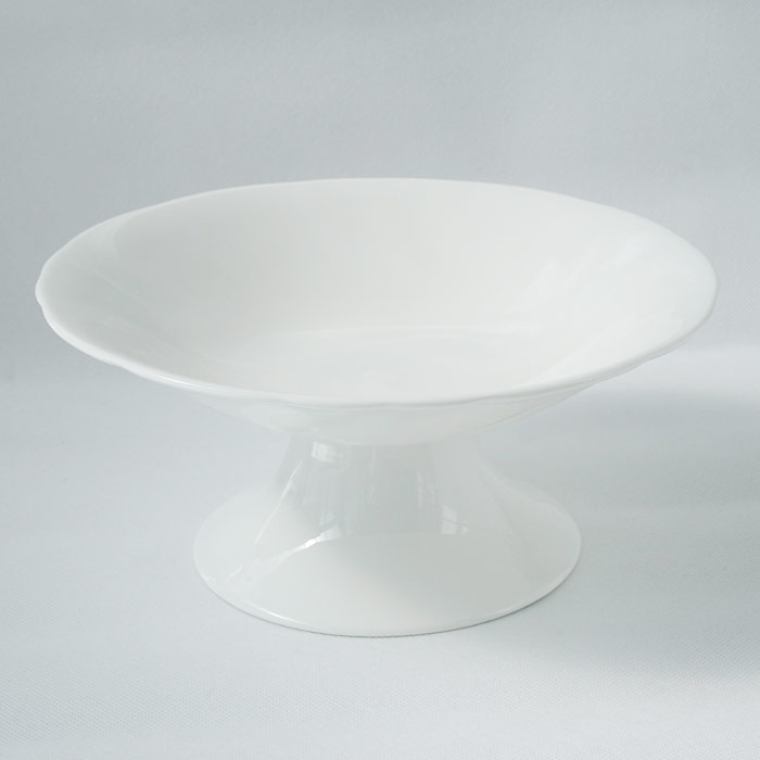 Tall fruit plate 7 5 inches 10 5 inches pure white bone china fruit plate bone china pure white