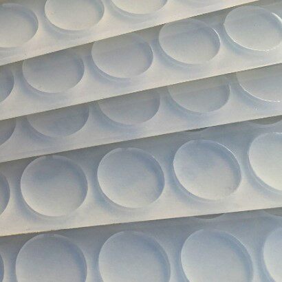 round translucent single-sided adhesive back rubber gasket plastic rubber silicone cabinet table chair ceramic foot non-slip mat sheet