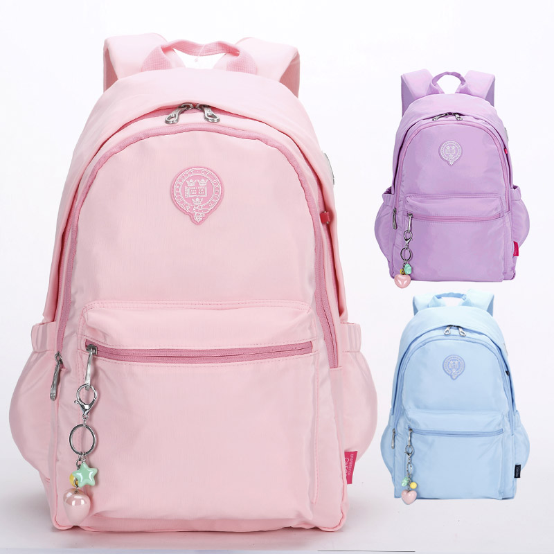 Oxford School Bag Elementary School Student 3-6 Grade Girl Large Capacity Junior High School Boy Han's Version Double Shoulder Bag College Wind