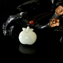 Natural Shaanxi Blue Fields Jade Apple Pendant Pendant Hanging Accessories Selected Old Pit Jade Material Fabed Safe To Send Young Lady Gifts