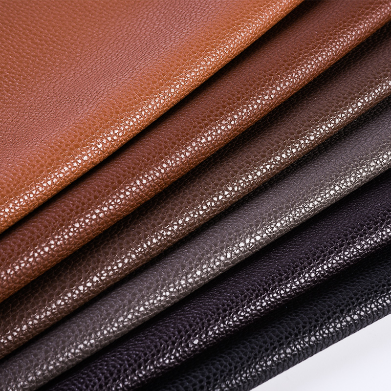 Sofa Soft Leather Leather Fabric Italian Lychee Textured Thickened Ultra-Wear Artificial Leather Pu Hard Bag Simulation Leather Leather