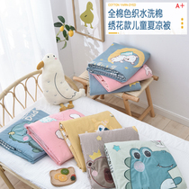 Class A pure cotton childrens washed cotton summer cool quilt Baby infant air conditioning quilt Kindergarten nap thin quilt machine washable