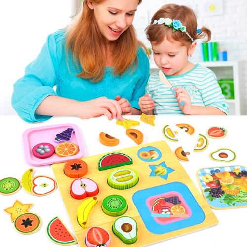 Детская семейная фруктовая игрушка, детский реалистичный комплект для разрезания для мальчиков и девочек, 3-10 лет