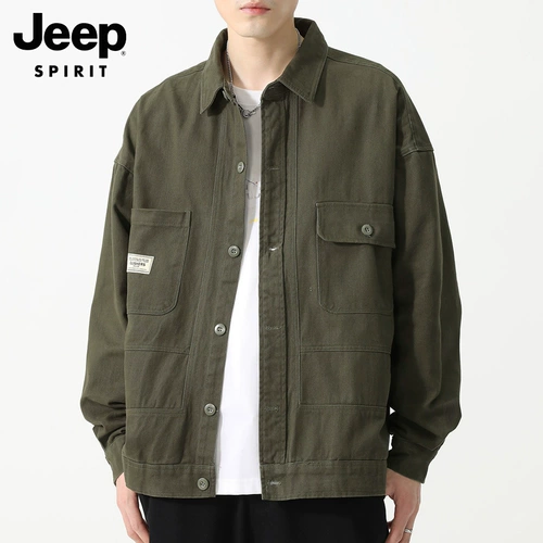 Jeep, джип, мужская осенняя демисезонная куртка, рубашка для отдыха, оверсайз