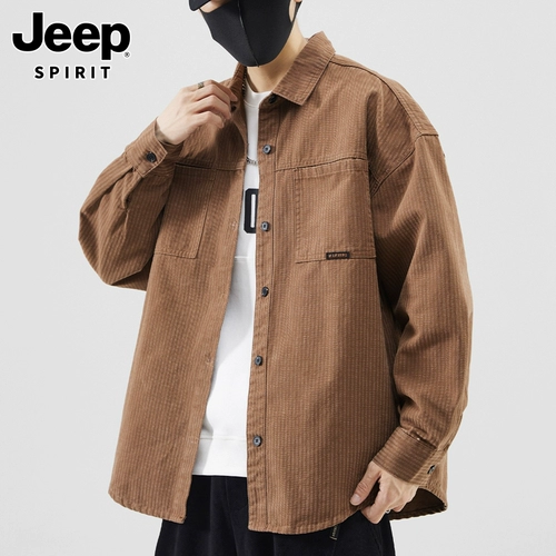 Jeep, джип, осенняя демисезонная рубашка, универсальная мужская японская куртка, оверсайз