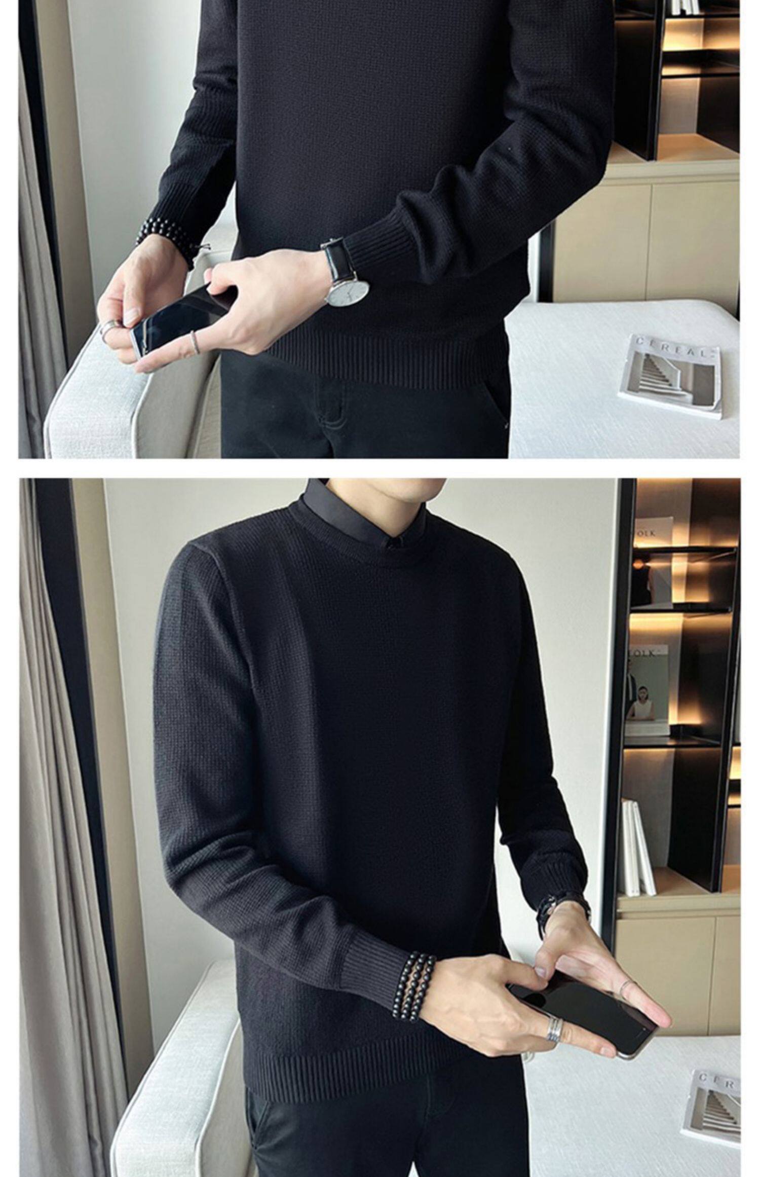 Джип, трикотажная рубашка, мужской демисезонный свитер, элитный трикотажный комплект, облегающий крой, стиль jeep spirit 