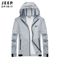  JEEP Jeep 2021 summer sunscreen clothes mens thin breathable stretch outdoor loose sunscreen clothes jacket tide